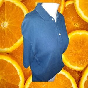 Today's Man 100% Cotton Blue Short Sleeve‎ Polo Size Small